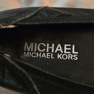 Michael Kors Black Leather Loafers